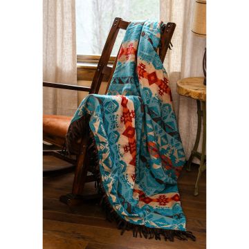 Turquoise Chamarro Throw 