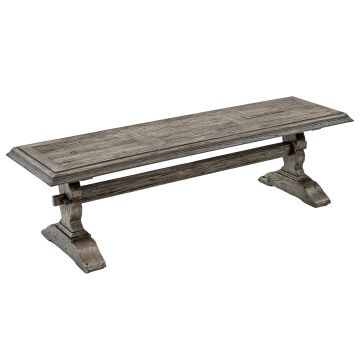 Tuscan Reclaimed Wood Bench - Urban Graphite Rough Reclaimed Wood