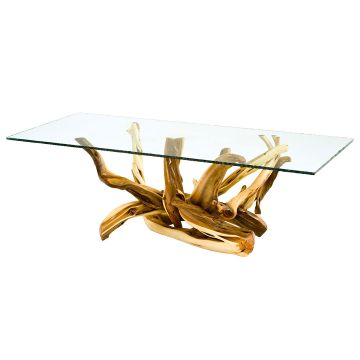 Twisted Trails Juniper Log Dining Table Base