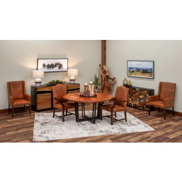 Luxe Copper Round Dining Table