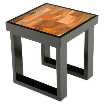 Urban Rustic Butcher Block End Table