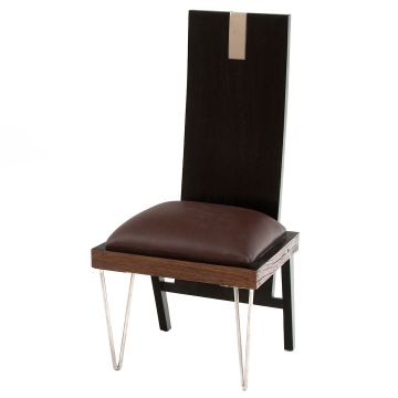 Urban Rustic Ebony Dining Chair