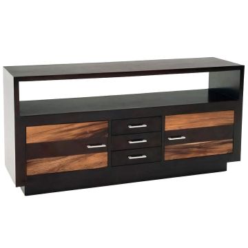 Urban Rustic Ebony Mahogany Media Center