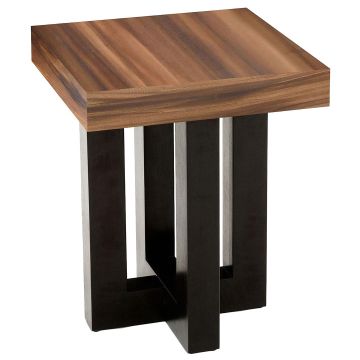 Urban Rustic Golden Walnut Square End Table