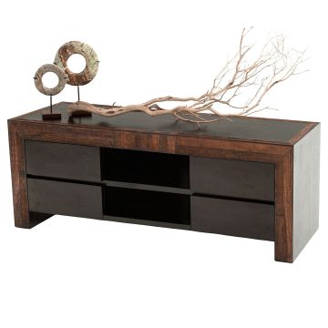 Urban Rustic Mahogany TV Stand