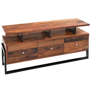 Urban Rustic Salvaged TV Stand - Smooth Reclaimed Wood