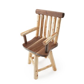 Walnut & White Cedar Arm Barstool