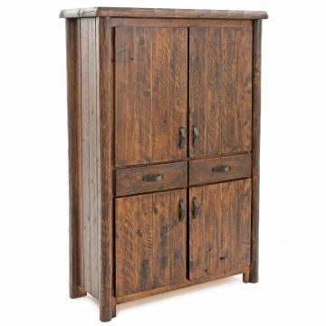 Olde Towne 2 Drawer Log Sweater Cabinet--Barnwood Lager finish