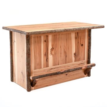 Cottage Hickory 5ft Log Bar Front View
