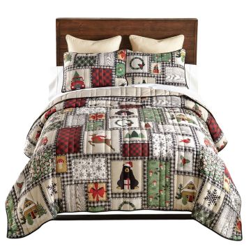 Winter Cottage Quilt Set