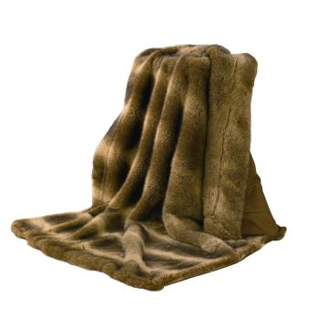 Wolf Faux Fur Throw