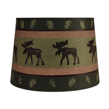 Rustic Autumn Bull Moose Lampshade