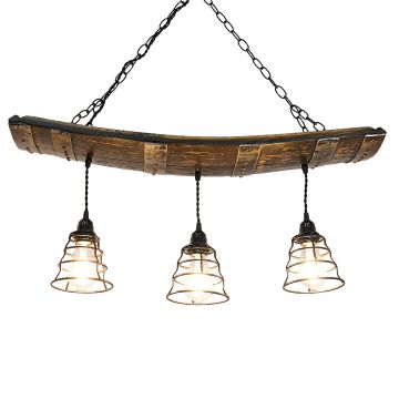 Barrel Stave Chandelier