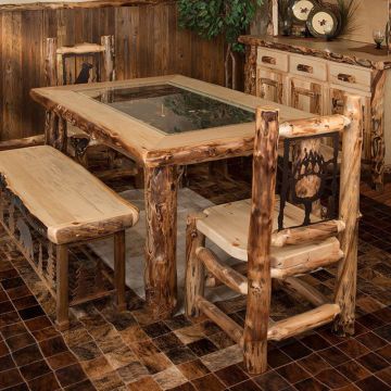 Calera Aspen Metal Insert Dining Table