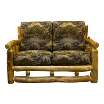 Yellowstone Aspen Rustic Log Loveseat