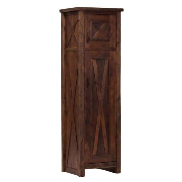 Reclaimed Barn Wood Barn Door Linen Closet - Tongue & Groove Barn Wood Plank Door Style