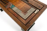 Rustic Mosaic 1 Drawer Barnwood Sofa Table