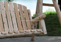 Contoured Comfort Country Garden 5 ft Log Yard Swing