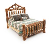 Rustic Aspen Log Cabin Bed