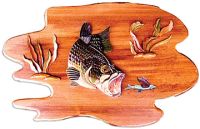 George the Largemouth Bass Wood Art