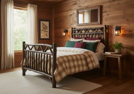 ARIZONA HICKORY LOG BED