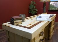 Walnut Inlay Desk Top