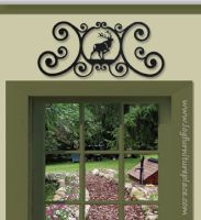 Wrought Iron Over Door Plaque
