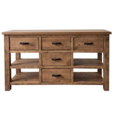 Sawmill Open Shelf Rustic Vanity in American Chestnut Finish