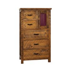 Rustic Ranchero 5 Drawer, 1 Door Chest