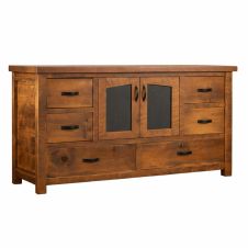 Rustic Ranchero 6 Drawer Wardrobe Dresser