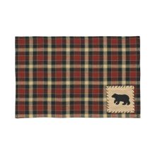 Rustic Plaid Black Bear Placemats