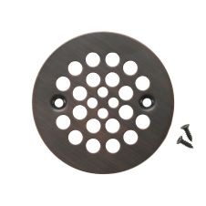 4.25" Round Oil Rubbed Bronze Solid Brass Shower Drain Cover
