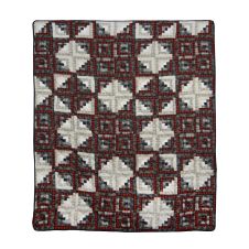 Log Cabin Star Throw