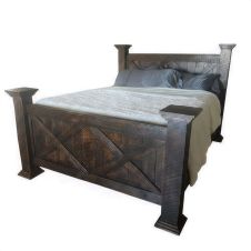 Rustic Barn Door Bed