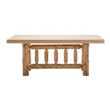 Cedar Lake Deluxe Solid Wood Log Dining Table