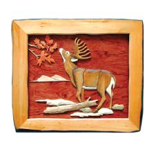 Buck Eating Wood Art