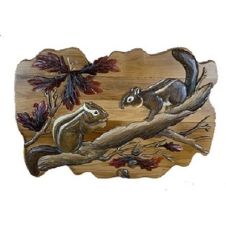 Chipmunk Buddies Wood Wall Art