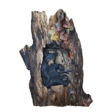 Black Bear in Tree Wood Art