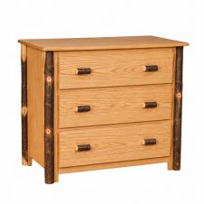 Saranac Hickory 3 Drawer Log Chest