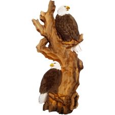 Bald Eagle Pair Rustic Wood Art 