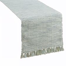 Barely Blue Rustic Basketweave Table Runners