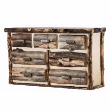 Beaver Creek Aspen 7 Drawer Log Dresser