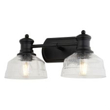 Beloit 2-Light Black Vanity Light
