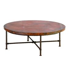 Betsy Hammered Copper Coffee Table - 48" Round