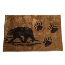 Bear Rug with Paw Prints