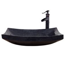 Black Arc Stone Sink