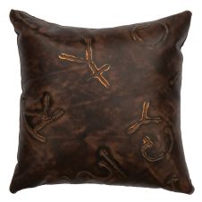 Brands Leather Decor Pillow
