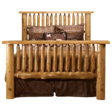 Cedar Lake Bunkhouse Log Bed