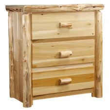 Cedar Lake Cabin 3 Drawer Log Chest
