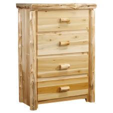 Cedar Lake Cabin 4 Drawer Log Chest